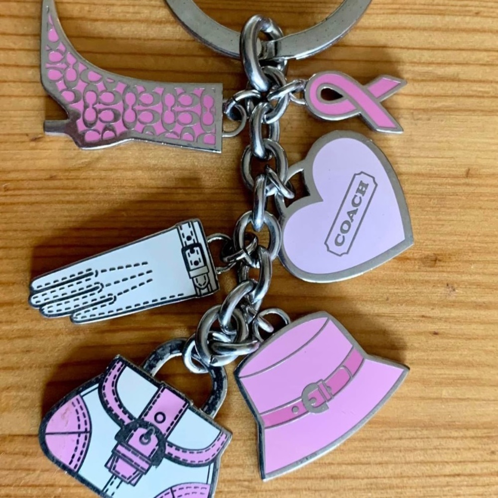 Coach Breast Cancer Keychain